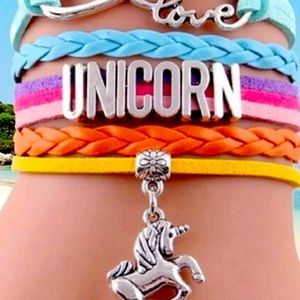Woman’s Bracelet Unicorn Infinity Love layer colorful jewelry gift